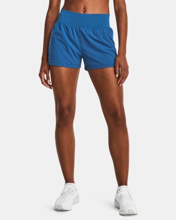 Women's UA Run Stamina 3'' Shorts in Blue image number 0